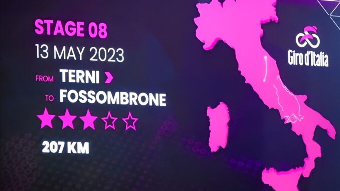 Il 13 maggio Terni ospita il Giro d'Italia di ciclismo