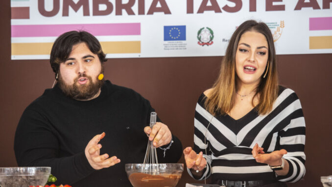 Chiara Chiasso e Giovanni Indino ad Eurochocolate Spring