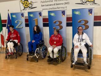 Giulia Soldani sul podio della terza prova nazionale paralimpica