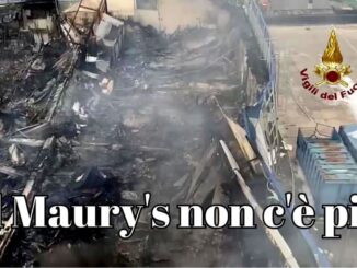 Incendio a Bastiola, del Maury's non più niente, solo un ammasso di macerie