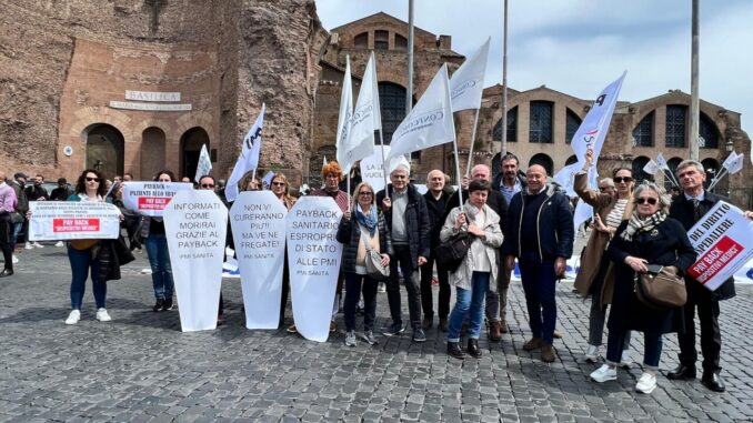 Pay back sanità, anche gli imprenditori umbri alla manifestazione nazionale