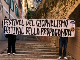 Festival troppo schierato, manifesto critico in via Appia a Perugia