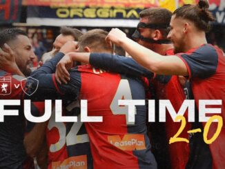 Il Perugia perde 0 a 2 col Genoa e da lunedì ritiro a Cascia