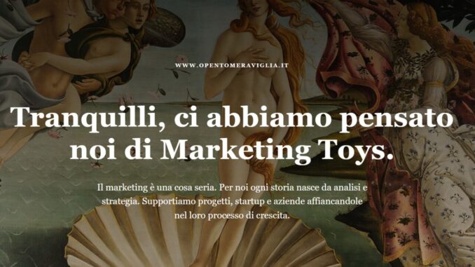 Azienda compra a 4,99 euro il dominio 'Open to meraviglia'