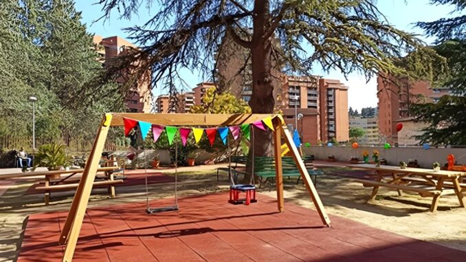 Un parco al Villaggio della Carità di Perugia 