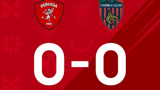 Perugia Cosenza, vittoria non arriva situazione sempre più delicata