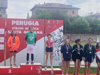 Al Santa Giuliana di Perugia in tre dell'Athletic Terni 7 titoli regionali e nuovi primati personali