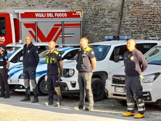 Una colonna mobile di aiuti a Cesena per l'alluvione