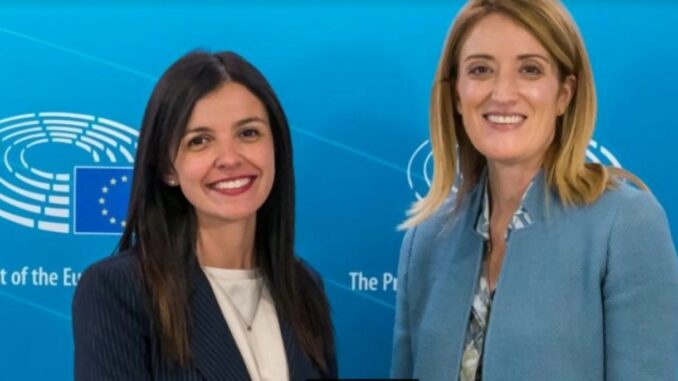 Peppucci, Parlamento Europeo, incontra presidente Roberta Metsola