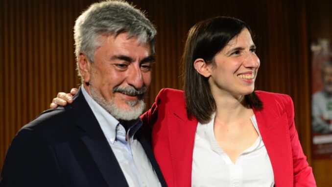 Elly Schlein a Terni, a sostegno del candidato Josè Kenny