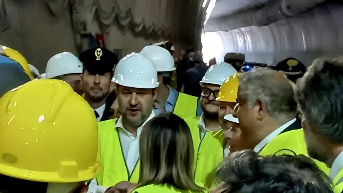 Sopralluogo tecnico su SS318, Salvini Tesei verificano avanzamento dei lavori