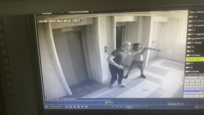 Palazzo Piazza del Bacio a Fontivegge, Brunetti aggredito da extracomunitario