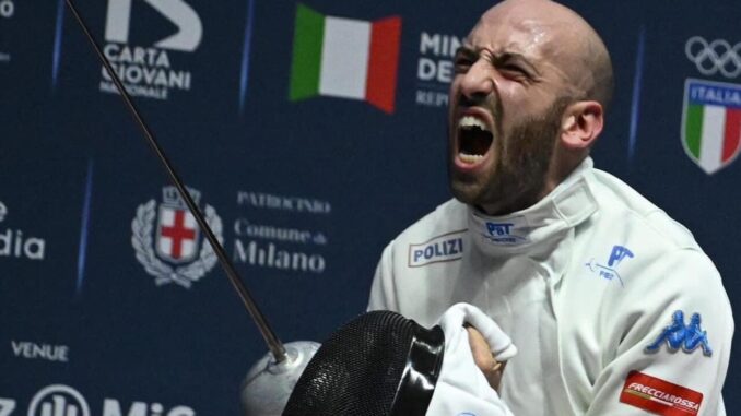 Trionfo Andrea Santarelli ai mondiali scherma, congratulazioni di Pastorelli