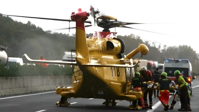 Incidente stradale A1 tra Orvieto Attigliano, arrivato l'elisoccorso