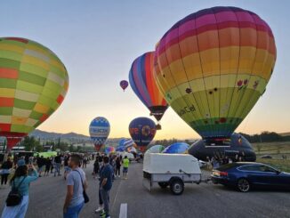 Le mongolfiere hanno colorato i cieli dell'Umbria, spettacolo unico e suggestivo