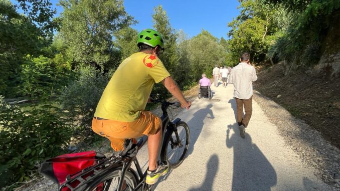 Pista ciclopedonale Villa Pitignano-Ponte Valleceppi inaugurazione primo stralcio