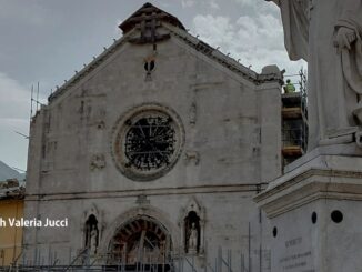 Sisma 2016, Castelli, a Norcia si completa copertura tetto Basilica