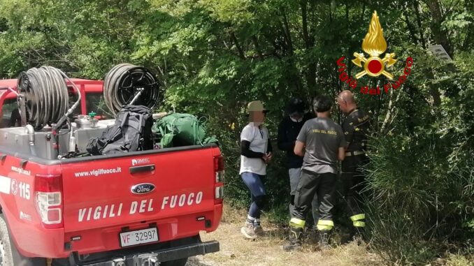 Recuperati escursionisti smarriti sul sentiero di Francesco a Gubbio