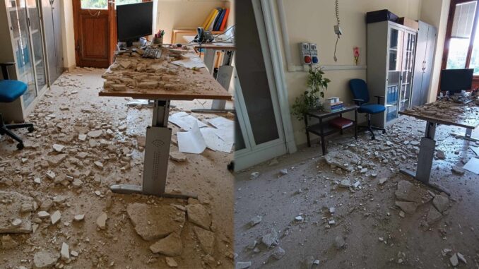 Crollo al consultorio in via XIV Settembre, tragedia sfiorata