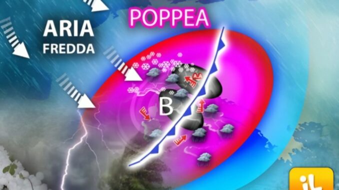 Prossima settimana arriva "Poppea", ciclone che porterà piogge e temporali