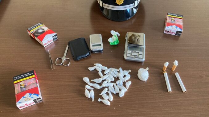Arrestato spacciatore a Terni, sequestrata cocaina e hashish