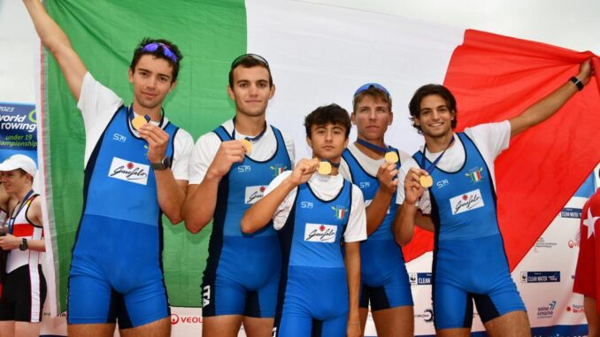 Trionfo Italia Under 19 Canottaggio, 6 medaglie al Mondiale