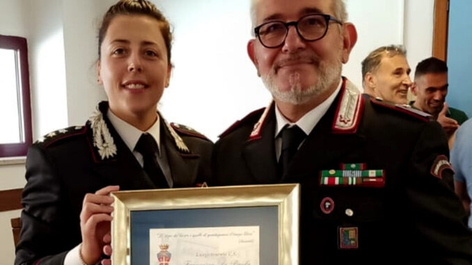 Cambio di guardia del comando della Caserma Carabinieri di Colombella 