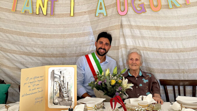 Montecchio, grande festa per Enedina Fossati che compie 101 anni