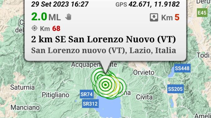 Sciame sismico tra Umbria e Lazio: Oltre 60 scosse in due giorni