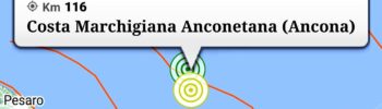 Scossa di Magnitudo 3.9 al Largo della Costa Marchigiana Anconetana