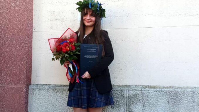 Premio America Giovani a neolaureata UnistraPg Federica Borzone