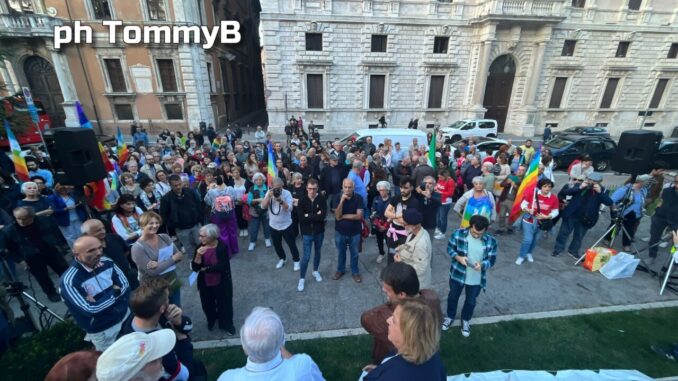 Manifestazione a Perugia per la pace in Medio Oriente