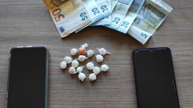 Arrestato un 28enne albanese con 16 dosi di cocaina a Città della Pieve