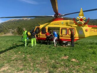 Incidente moto Nocera, centauro soccorso con elicottero