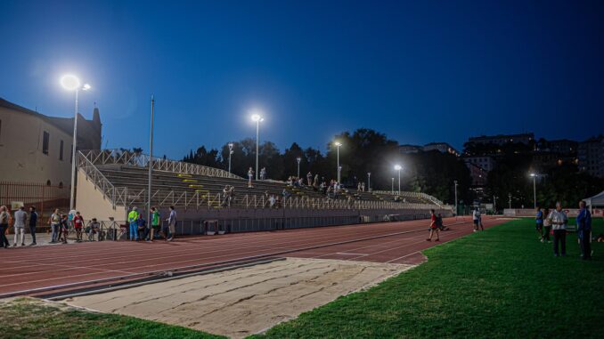 Stadio Santa Giuliana inaugurato nuovo impianto illuminazione