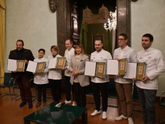 La presidente Tesei riceve a Palazzo Donini gli chef dei sei ristoranti umbri stellati
