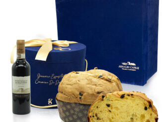 Panettone Gennaro Esposito, con uva passita Sagrantino Caprai