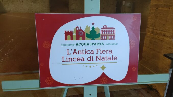 Acquasparta, al via l'antica Fiera Lincea del Natale