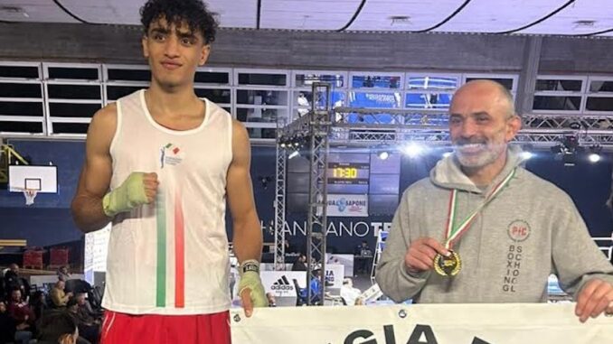 Nourdinne Amanaa, campione italiano assoluto di boxe nei 67 kg