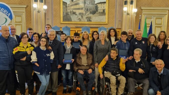 Cip Umbria 20 riconoscimenti assegnati durante la cerimonia di premiazione