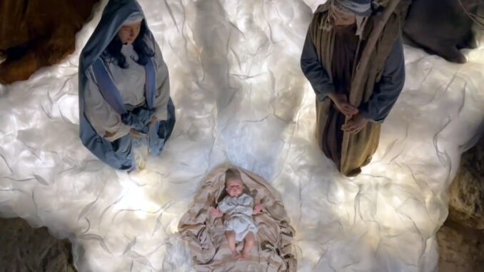 Il Delirio di Erode ispira presepe nel Pozzo della Cava di Orvieto