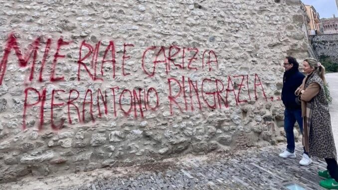 Vandalismo, Mierla e Carizia, Pierantonio ringrazia