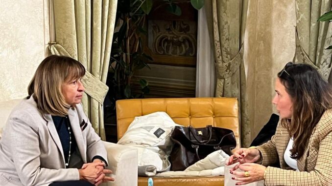 Il Ministro per le Disabilità Locatelli ricevuta dalla Presidente della Regione Tesei a Palazzo Donini