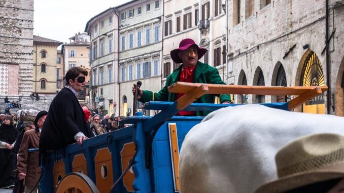Bartoccio e Rosa Il ritorno in trionfo sul carro (Carnevale 2020)