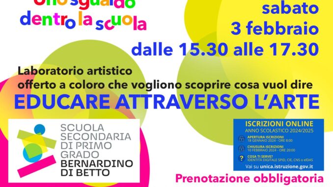 Alla Bernardino di Betto di Perugia si “educa attraverso l’arte”
