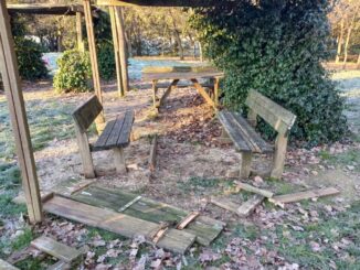 Atti vandalici presso l'area giochi e il laghetto di Pian di Massiano