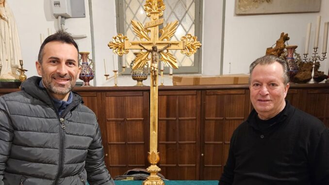 Ripristinato il crocifisso vandalizzato della Chiesa di San Donato