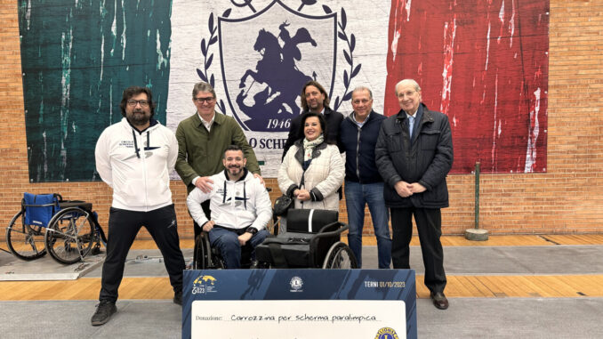Cerimonia Consegna Sedia Scherma Paralimpica