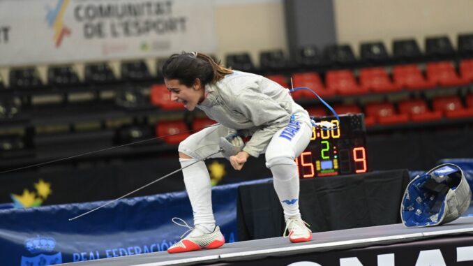 Flavia Astolfi campionati Mediterraneo sciabola: oro individuale e squadre