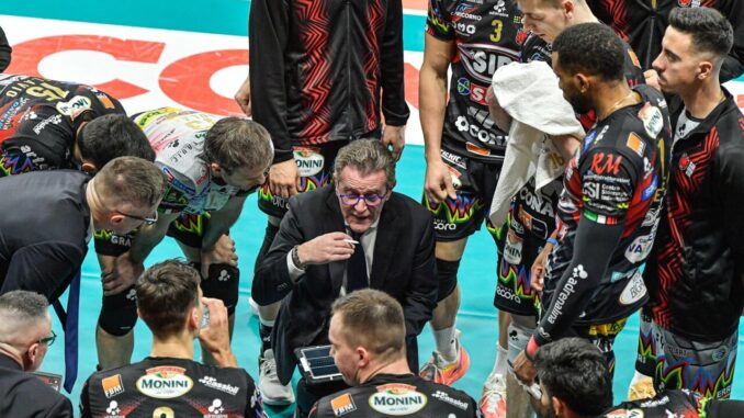 Sir Susa Vim Perugia sconfitta coach Lorenzetti fa sentire la voce